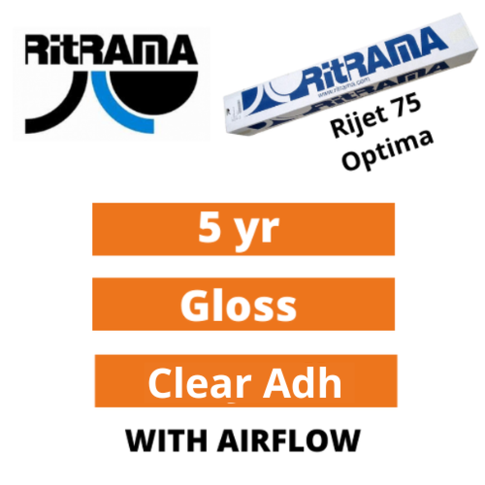 Ritrama RiJet P75 Optima 5yr Polymeric Digital Gloss with Airflow (08460)