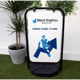 Swing Panel Stand 440mmx750mm Black Swing Panel Stand 440mmx750mm Black