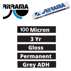 Ritrama Ri-Jet M100 3yr 100mic Monomeric Gloss Vinyl with Grey Adhesive (06493) Ritrama Ri-Jet M100 3yr 100mic Monomeric Gloss Vinyl with Grey Adhesive (06493)