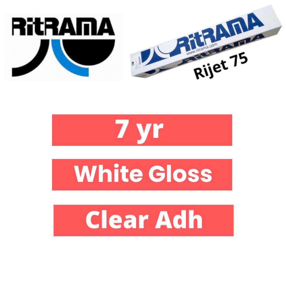 Ritrama Ri-Jet P75 7yr 75mic Polymeric Digital Gloss Vinyl (05331)