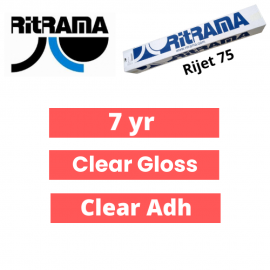 Ritrama Ri-Jet P75 Clear Gloss Permanent Polymeric Vinyl (04053) Ritrama Ri-Jet P75 Clear Gloss Permanent Polymeric Vinyl (04053)