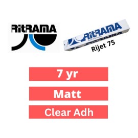Ritrama RiJet75 7yr Polymeric Digital Matt Vinyl + Clear Adhesive Ritrama RiJet75 7yr Polymeric Digital Matt Vinyl + Clear Adhesive