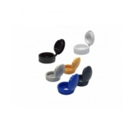 Hinged Screw Cap Cover - Various Colours Available Hinged Screw Cap Cover - Various Colours Available
