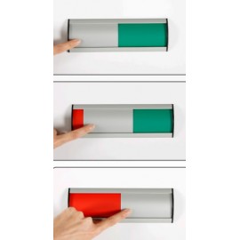 Meeting Room Door Sign with Slider