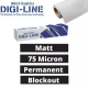 DIGI-LINE Matt White Blockout Polymeric Vinyl