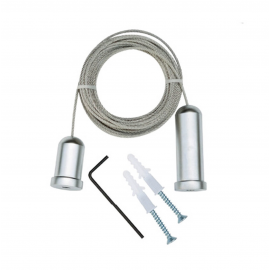 Floor to Ceiling Cable Kit Chrome