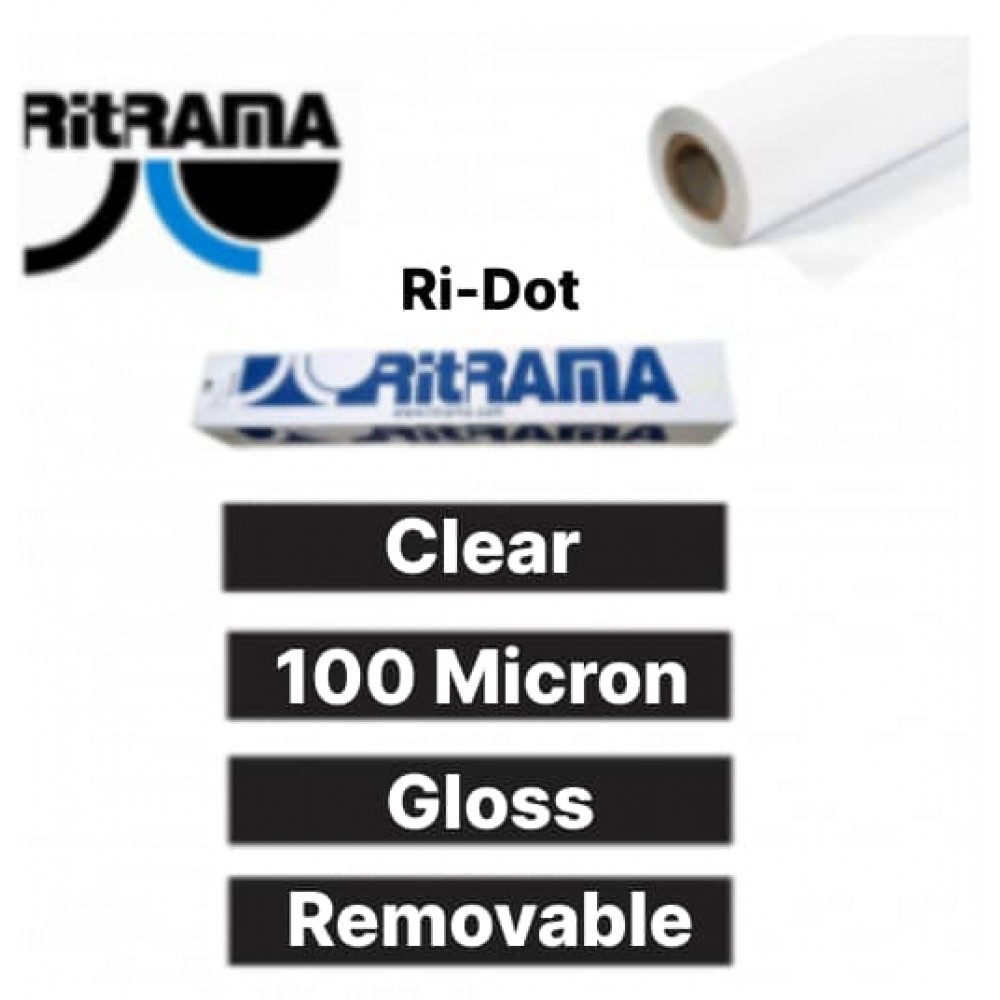 Ri-Dot M100 Clear Gloss Removable PE Ri-Dot M100 Clear Gloss Removable PE