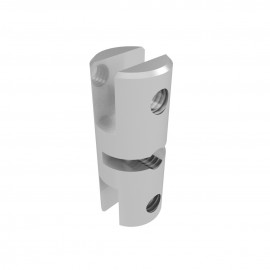Vertical Acrylic Panel Clip Satin Aluminium Vertical Acrylic Panel Clip Satin Aluminium