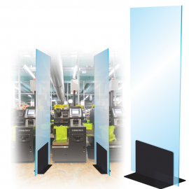 L-Bracket Social Distancing Screen Divider L-Bracket Social Distancing Screen Divider