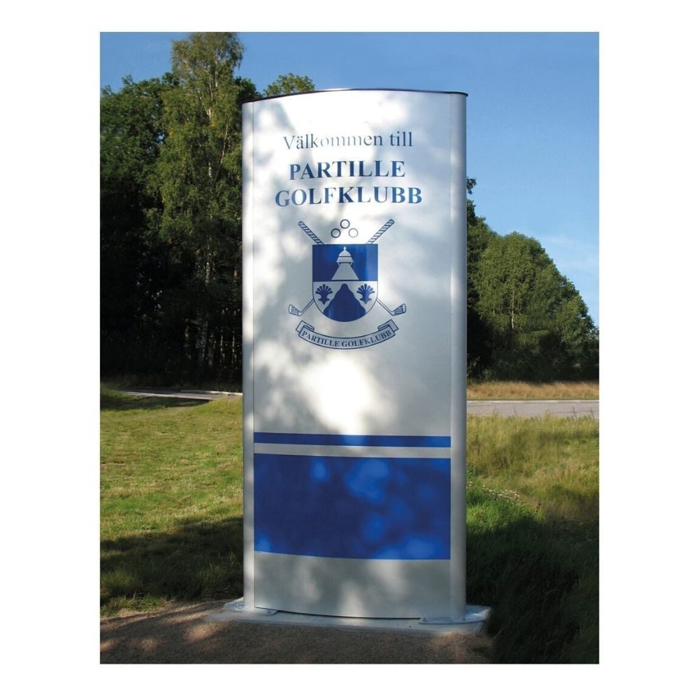 SIGNET TOTEM - Pylon Curved Indoor Sign - TM213 SIGNET TOTEM - Pylon Curved Indoor Sign - TM213