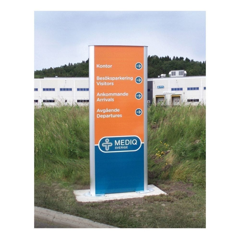 SIGNET TOTEM - Flat Pylon Outdoor Sign - TM218